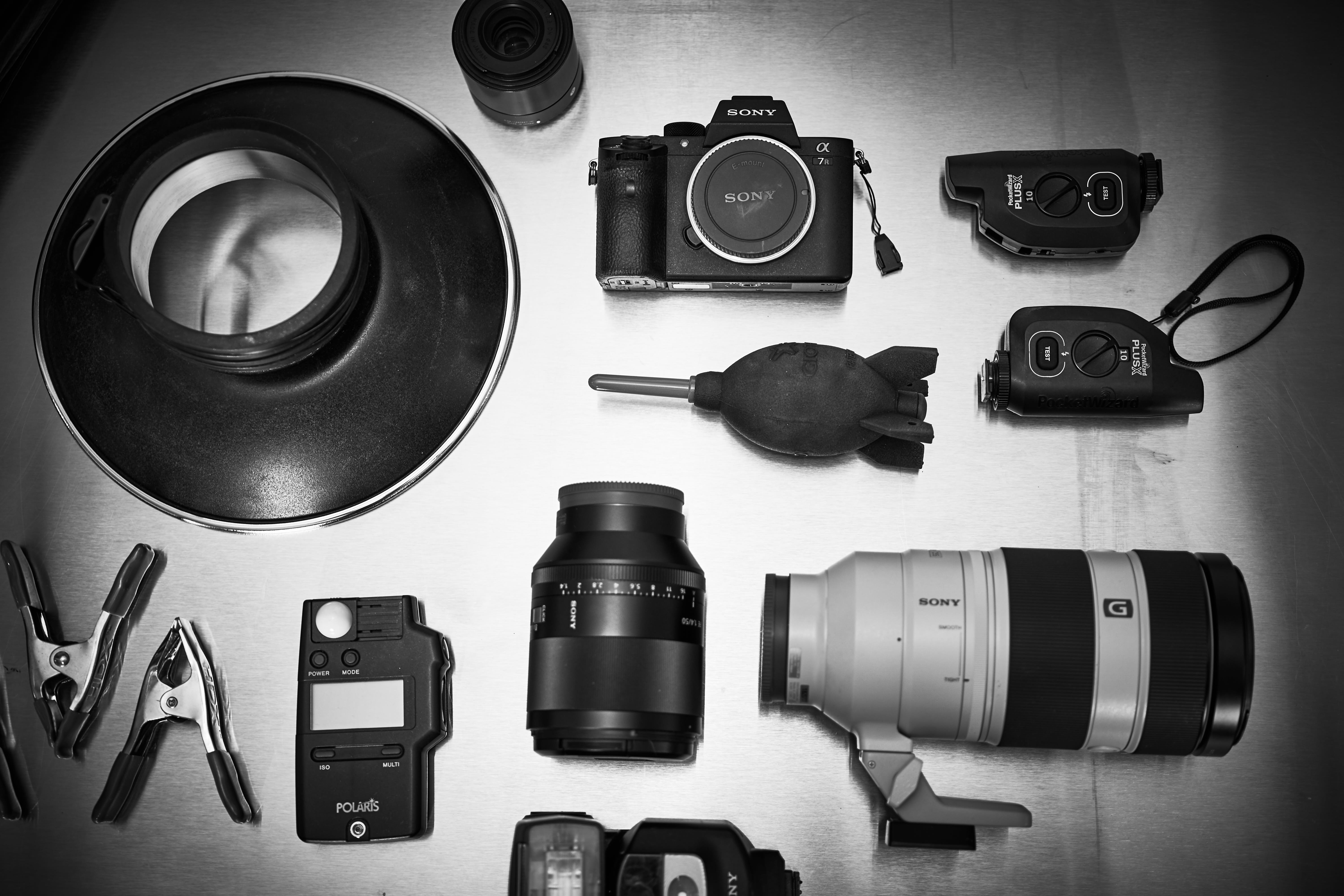 This picture shows Cozzette photography gear